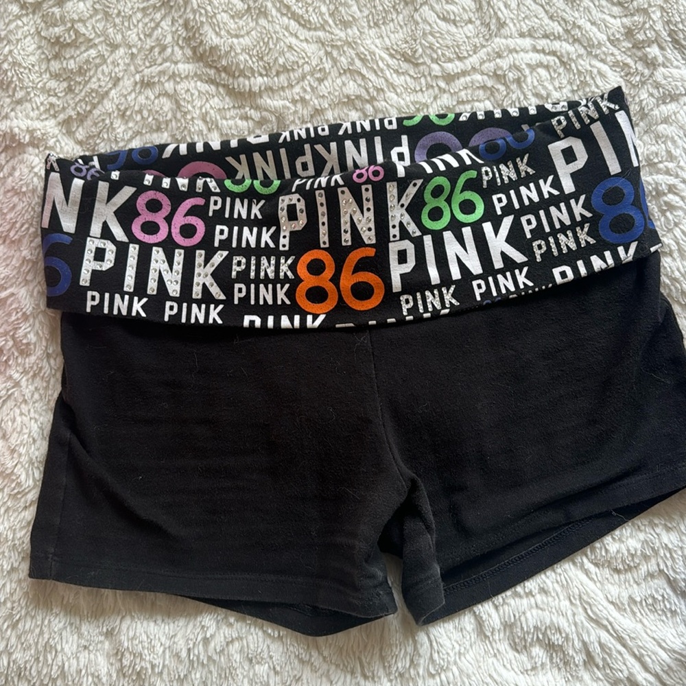PINK (VICTORIAS SECRET) folder over workout shorts